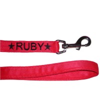 Personalised Embroidered Dog Lead - 1" Wide